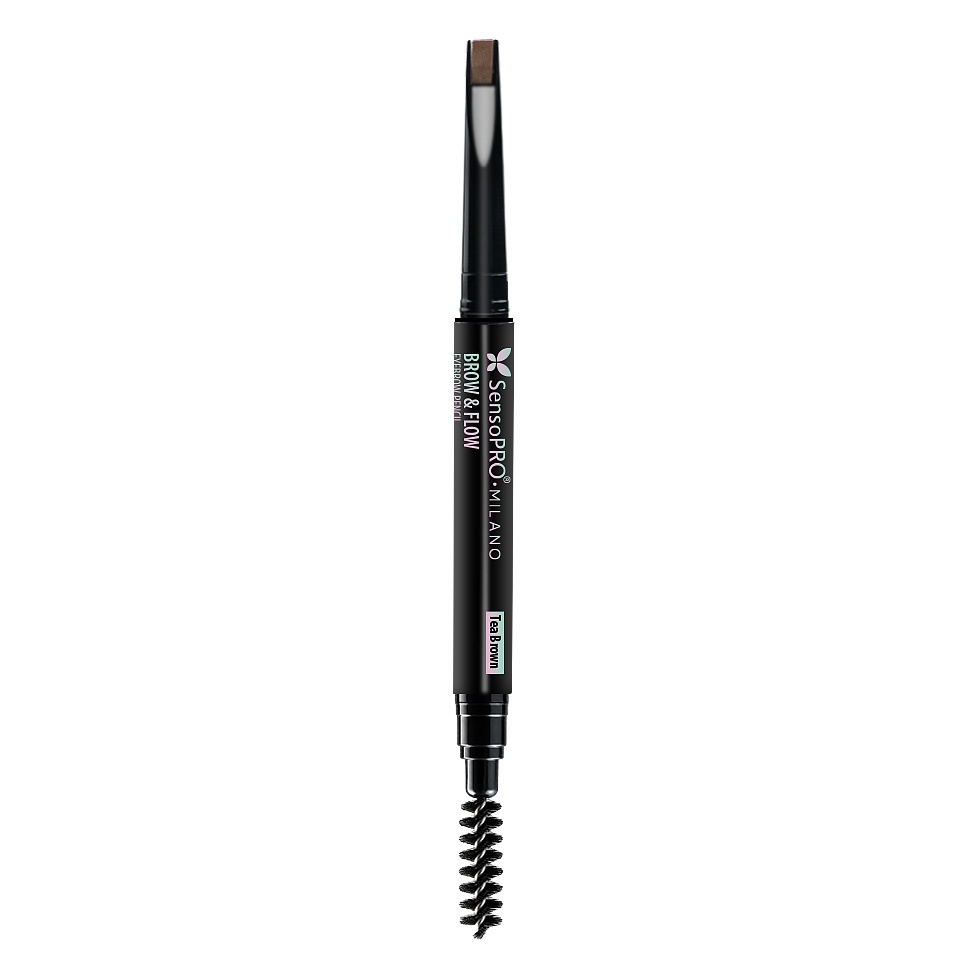 Creion de Sprancene Brow & Flow SensoPRO Milano - Tea Brown — imaginea 5