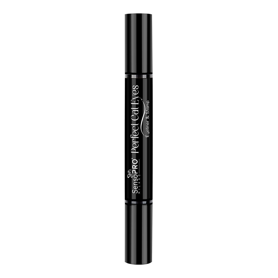 Eyeliner Carioca cu Stampila 2 in 1 Perfect Cat Eyes SensoPRO Milano - 1 | YEO