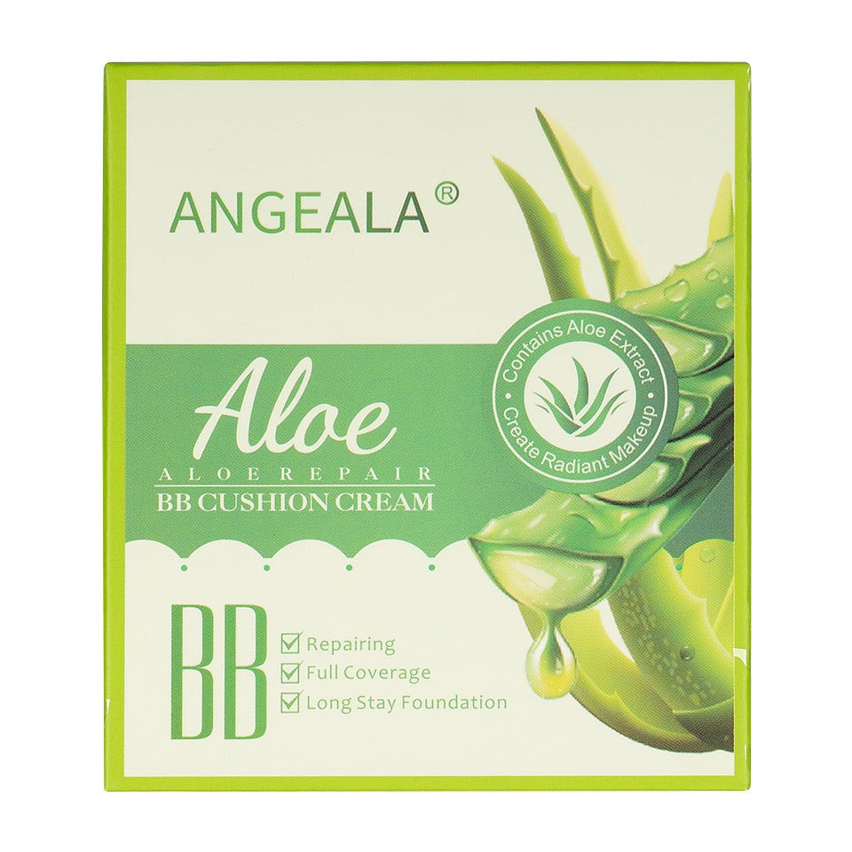 Fond de Ten BB Cream Air Cushion Angeala Aloe, #01 Ivory - 3 | YEO