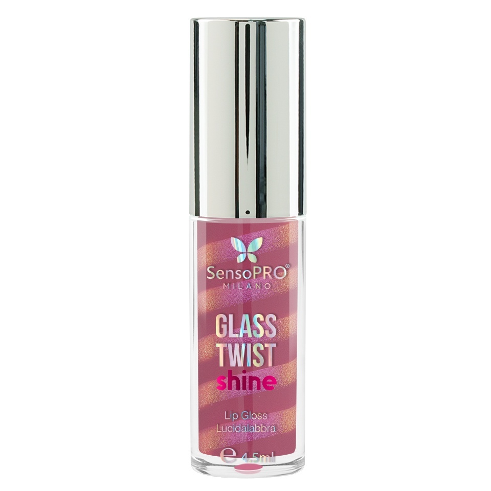 Luciu de buze Glass Twist Shine SensoPRO Milano, Rosy Spin - imagine 2