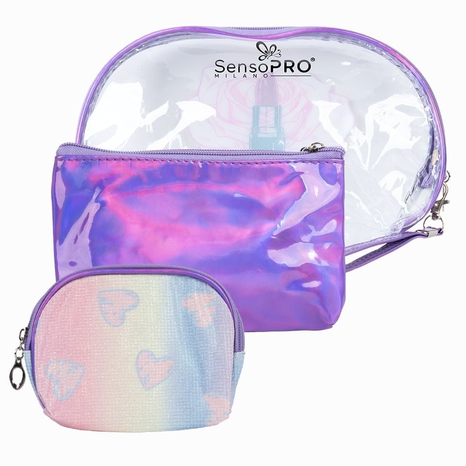 Portfard Cosmetice SensoPRO Milano - Voyage Glow, set 3 buc - 1 | YEO