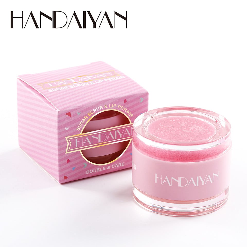 Set 2 in 1 Lip Scrub & Lip Mask Raspberry Kiss Handaiyan - 2 | YEO