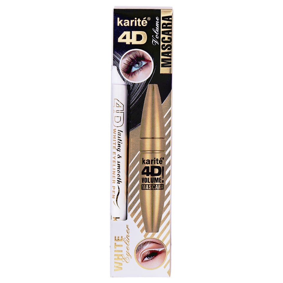 Set 2 in 1 Mascara 4D & Creion Alb Karite - 2 | YEO