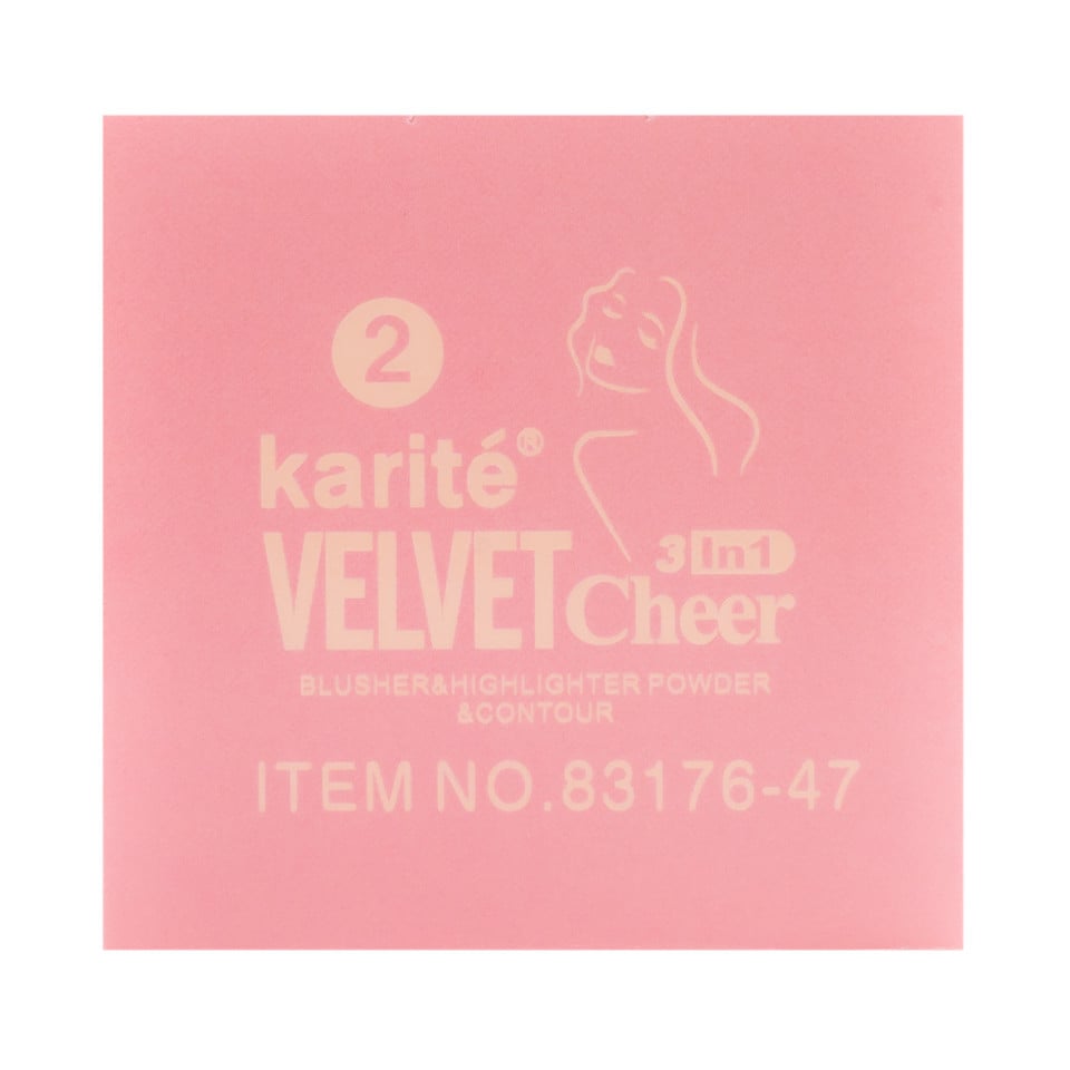 Set 3 in 1 Iluminator & Blush & Contur Karite Velvet Cheers #02 - 2 | YEO