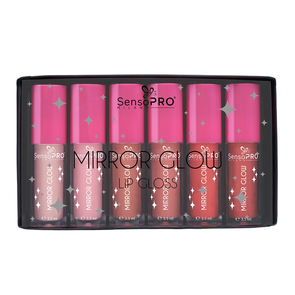 Set 6 Luciu de Buze SensoPRO Milano - MIRROR GLOW DIVA - 1 | YEO