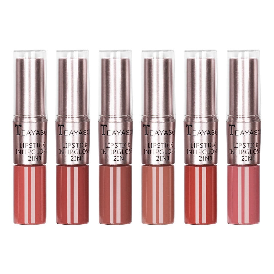 Set 6 Rujuri Mate & Lip Gloss Mat 2 in 1 Teayason Matte - 3 | YEO