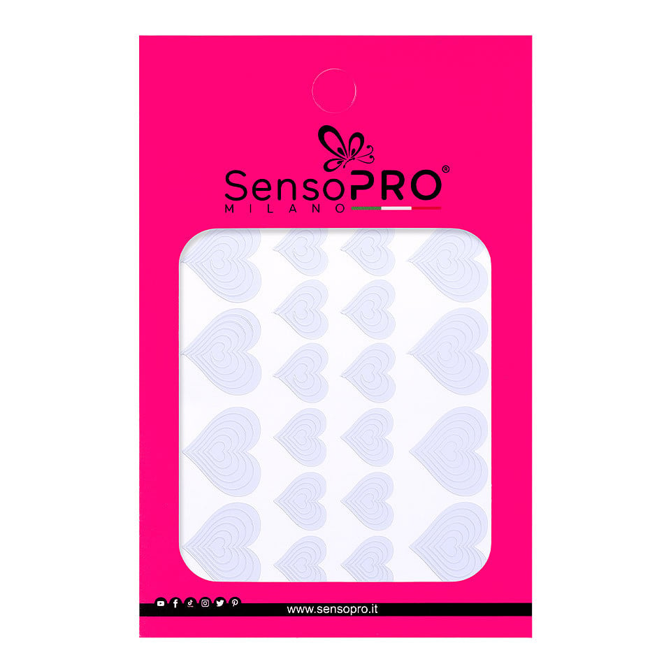 Sticker Sablon Machiaj Fantasy SensoPRO Milano, Heart Shapes - 1 | YEO