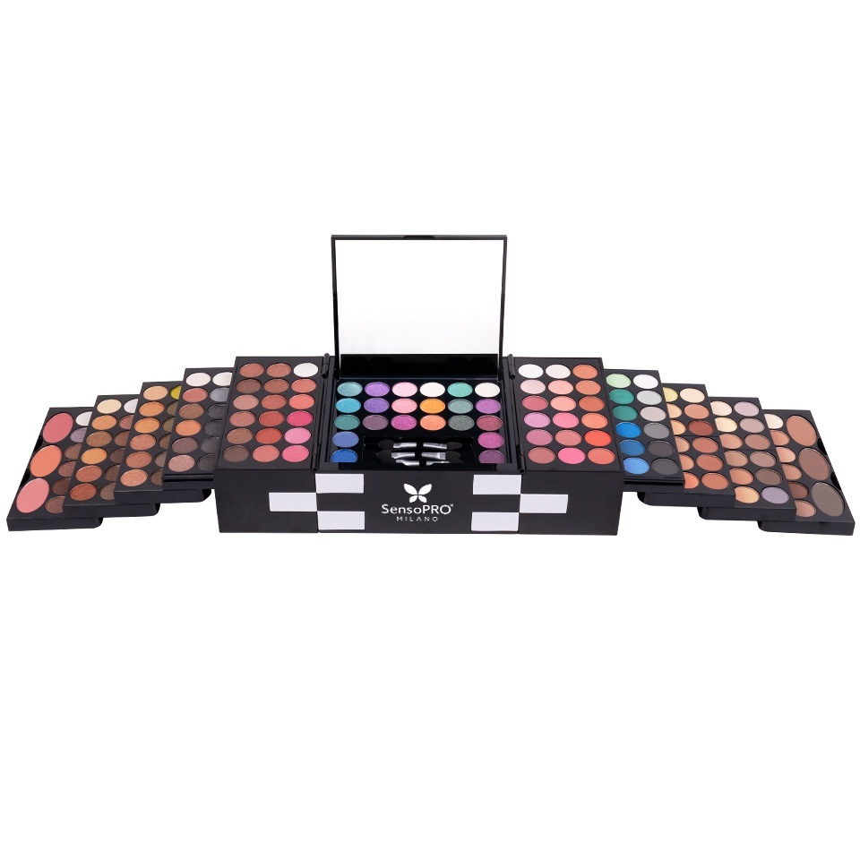 Trusa Machiaj Multifunctionala Ultimate Celebrity 148 culori SensoPRO Milano + CADOU – imagine 2
