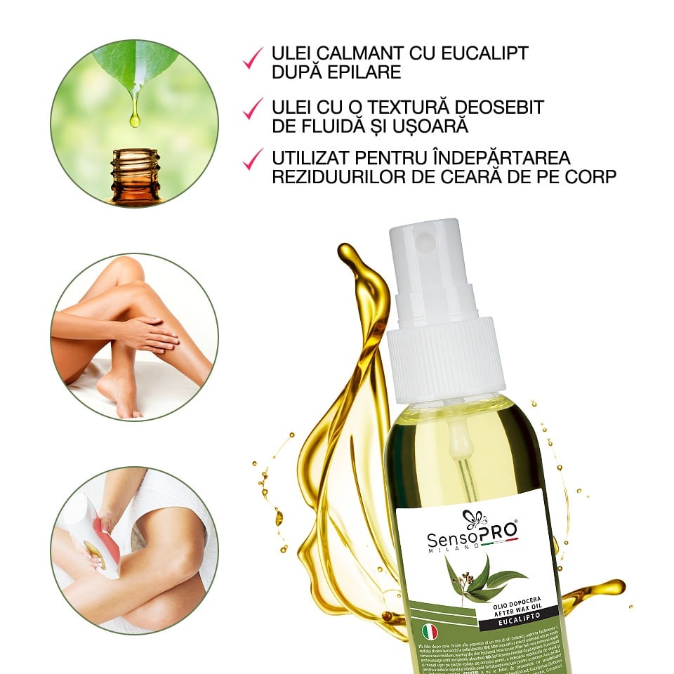 Ulei dupa Epilare cu Eucalipt SensoPRO Milano - 100ml - 2 | YEO