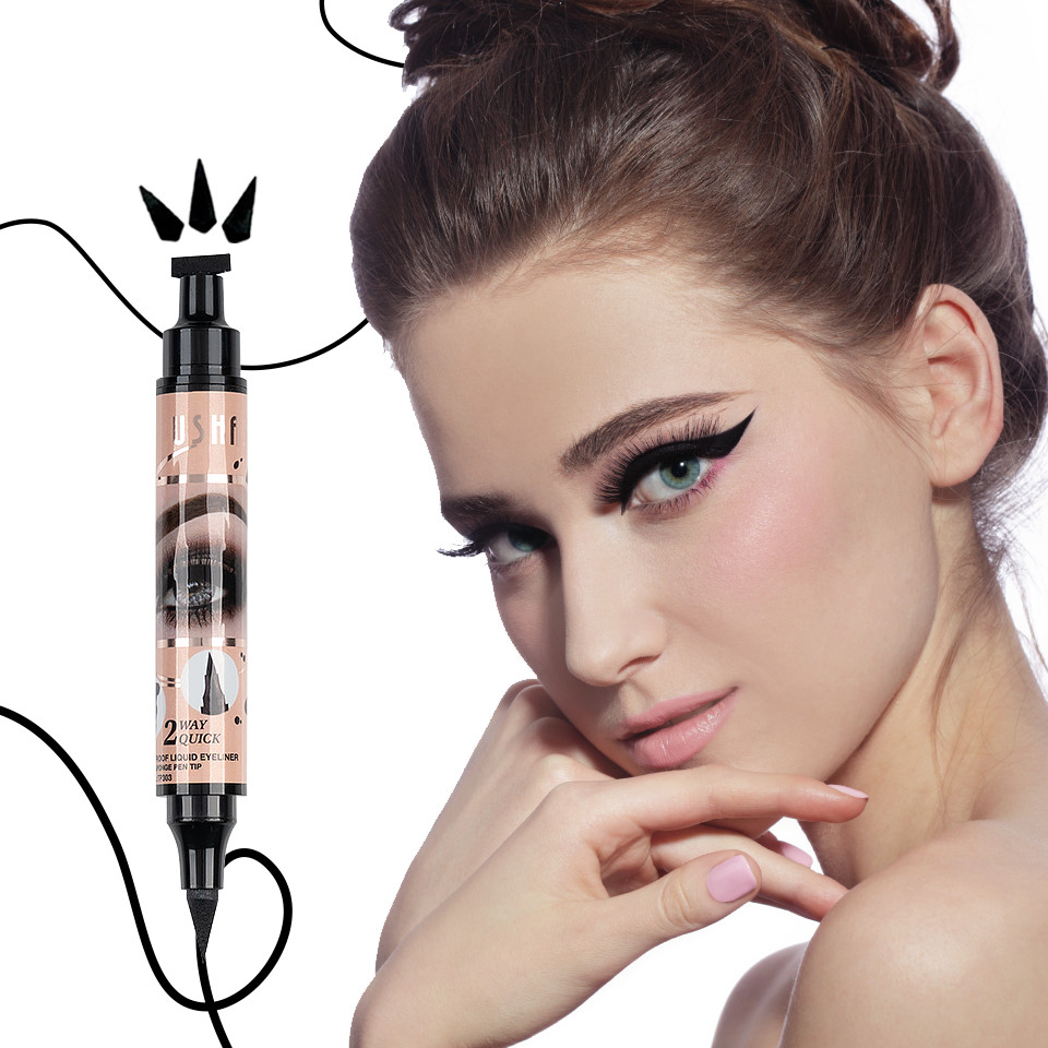 Eyeliner tip Carioca cu Stampila Ochi, Ushas Cool Black - 3 | YEO