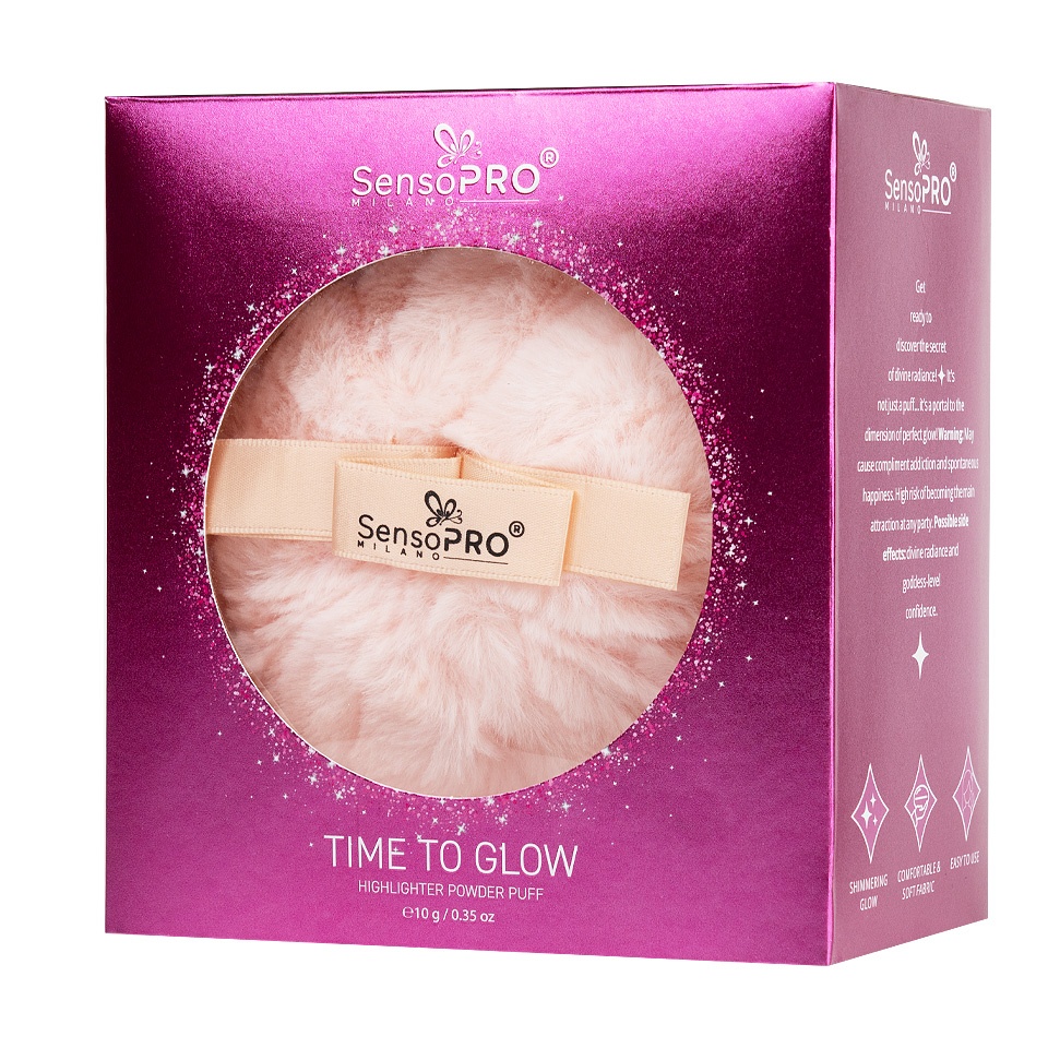 Iluminator Pudra Face & Body Time to Glow SensoPRO Milano, Rose Dust - 1 | YEO