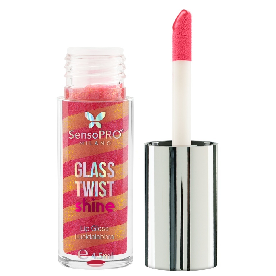 Luciu de buze Glass Twist Shine SensoPRO Milano, Yell Pink - imagine 4