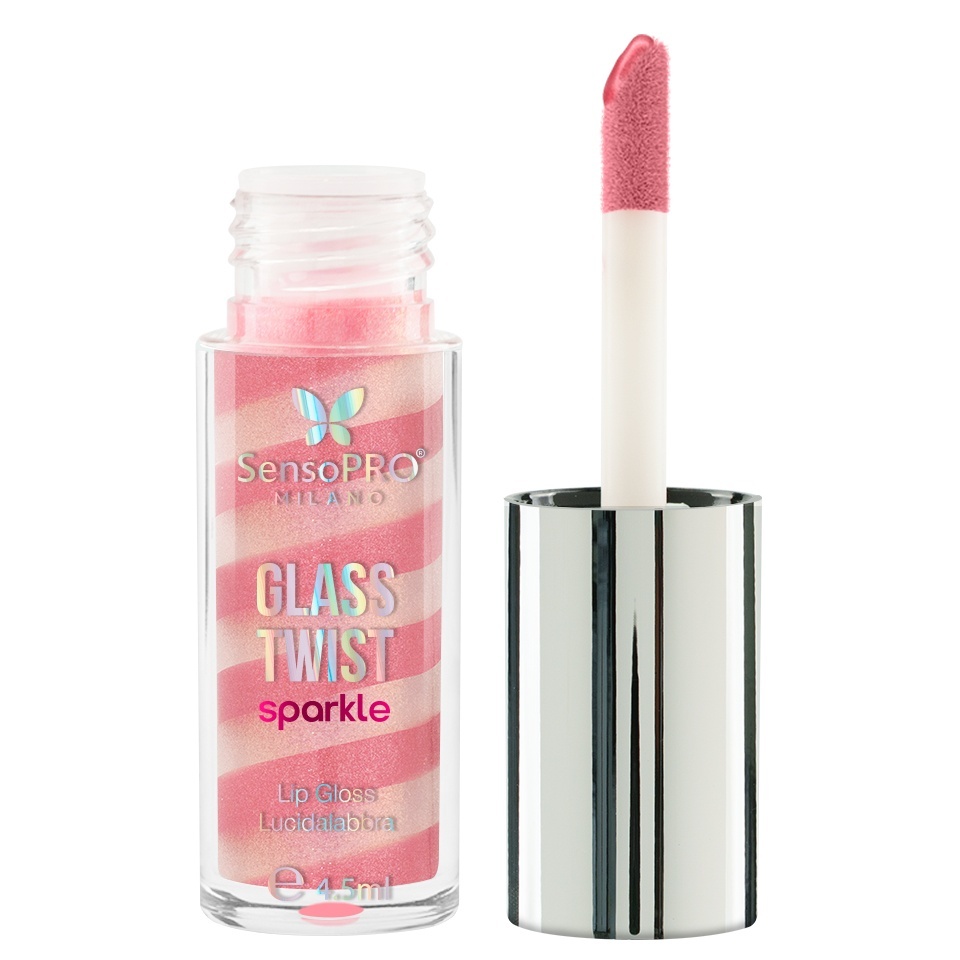 Luciu de buze Glass Twist Sparkle SensoPRO Milano, Sweetie - imagine 3
