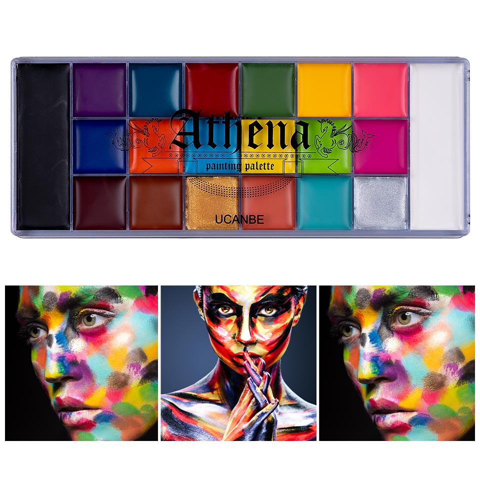 Paleta Machiaj Multicolora UCANBE, Athena Face&Body Painting Palette
