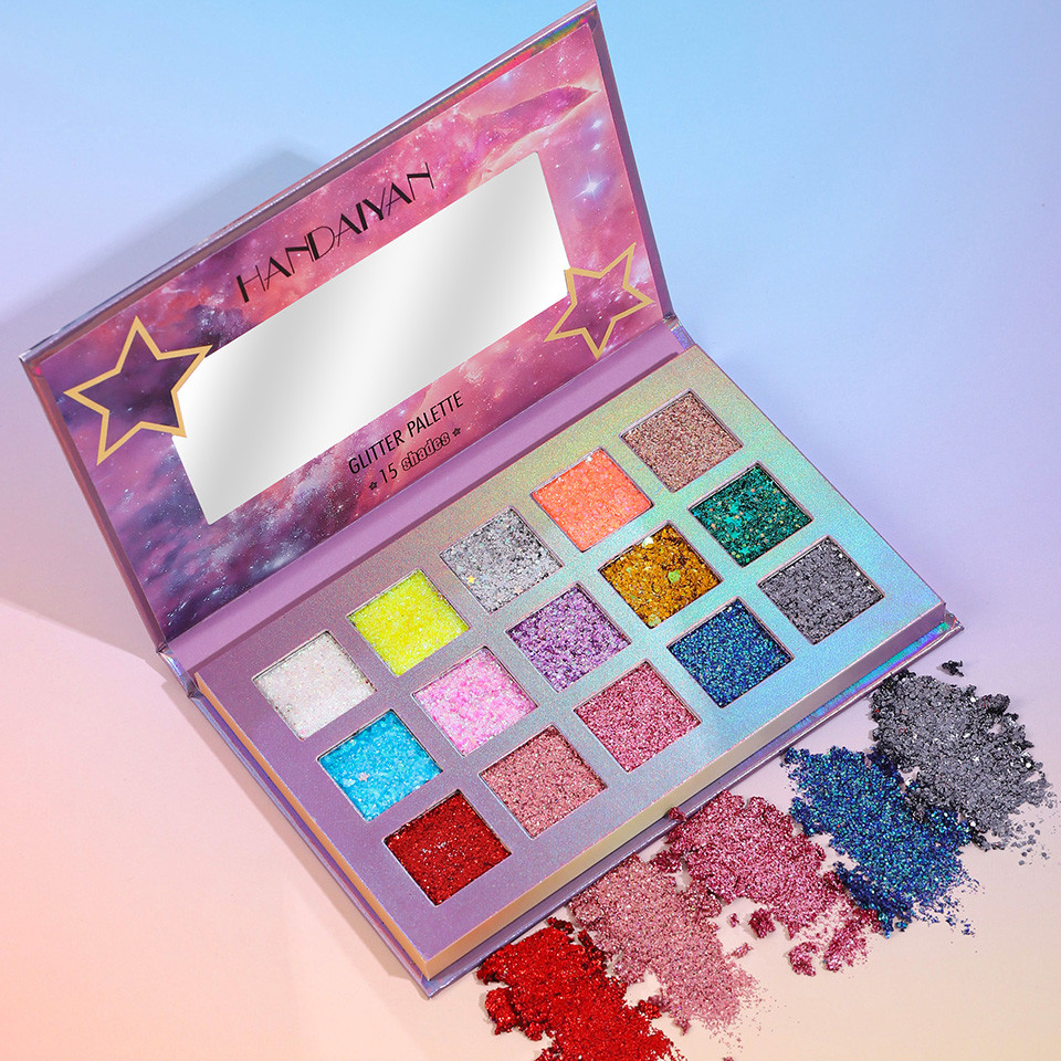 Trusa 15 culori Glitter Palette Handaiyan