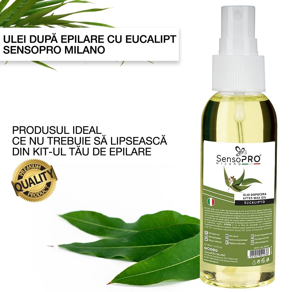 Ulei dupa Epilare cu Eucalipt SensoPRO Milano - 100ml - 3 | YEO