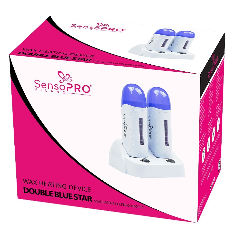 Incalzitor Ceara Epilare Dublu cu Suport Double Blue Star - SensoPRO Milano - imagine 6