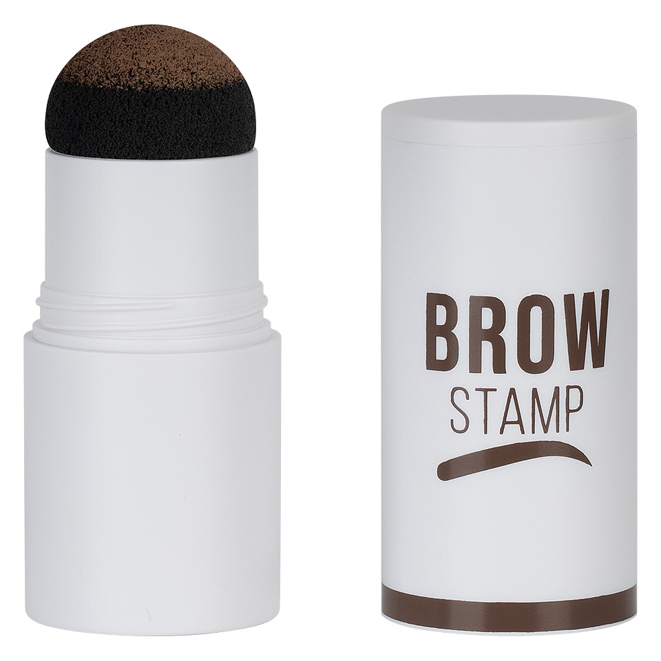 Kit Stampila Sprancene + Sabloane Kiahbeaute Brow Stamp #03 - Soft Brown