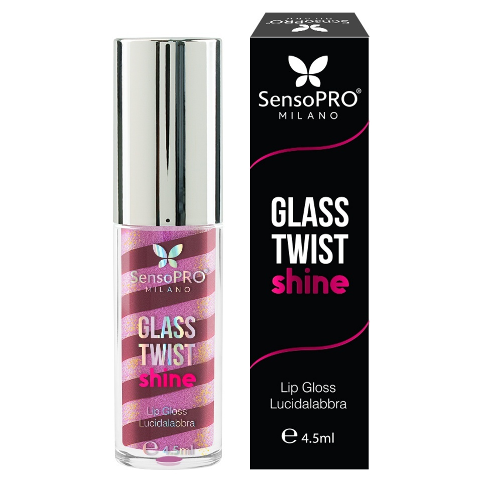 Luciu de buze Glass Twist Shine SensoPRO Milano, Orchid - imagine 5