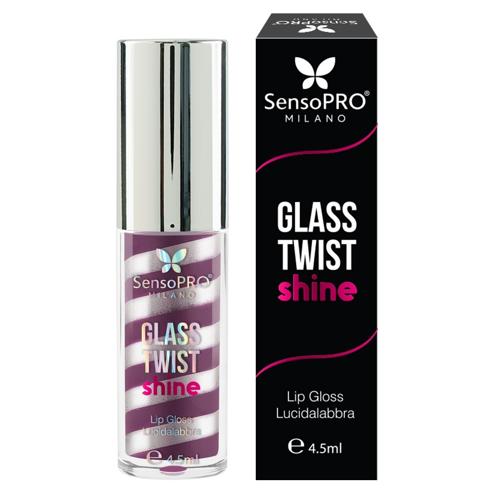 Luciu de buze Glass Twist Shine SensoPRO Milano, Silver Plum - imagine 5