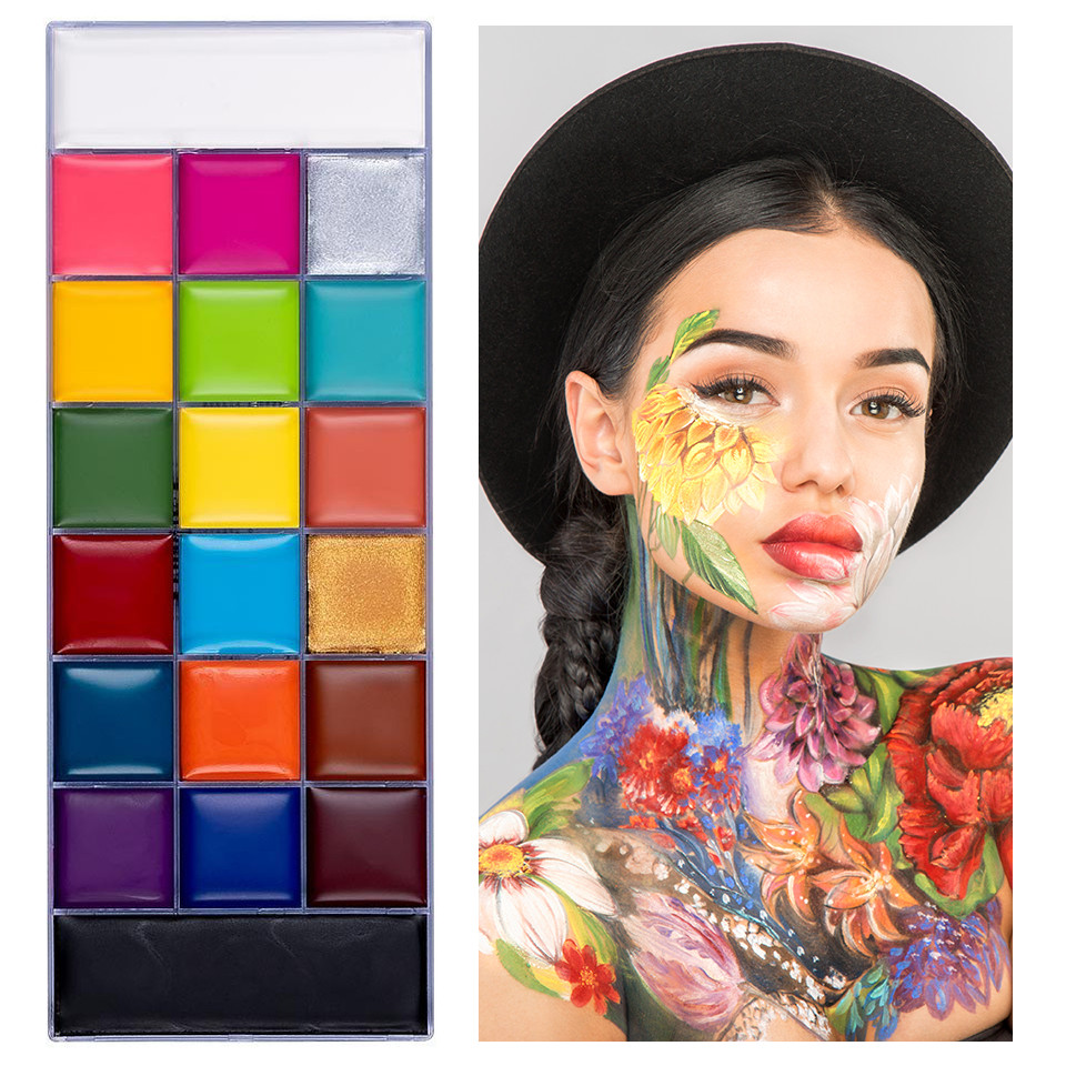 Paleta Machiaj Multicolora UCANBE, Athena Face&Body Painting Palette
