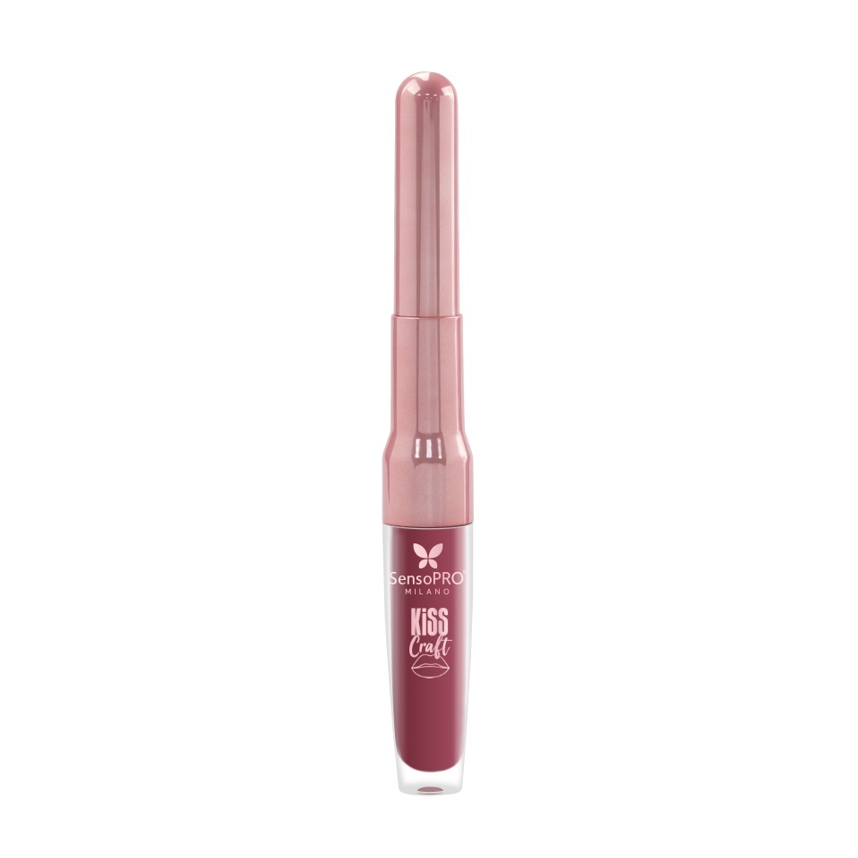 Ruj lichid si creion de buze 2in1 Kiss Craft SensoPRO Milano, Ruby - imagine 6