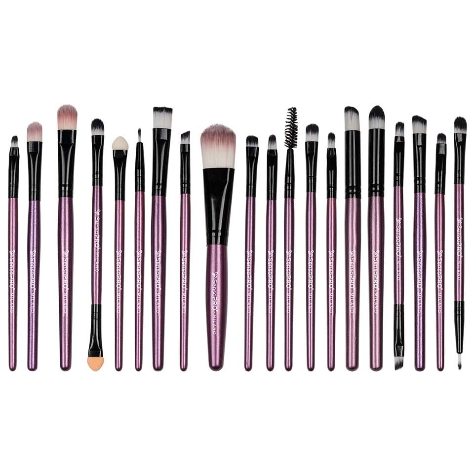 Set 20 Pensule Machiaj Profesionale SensoPRO Milano Travel Mauve + CADOU - 2 | YEO