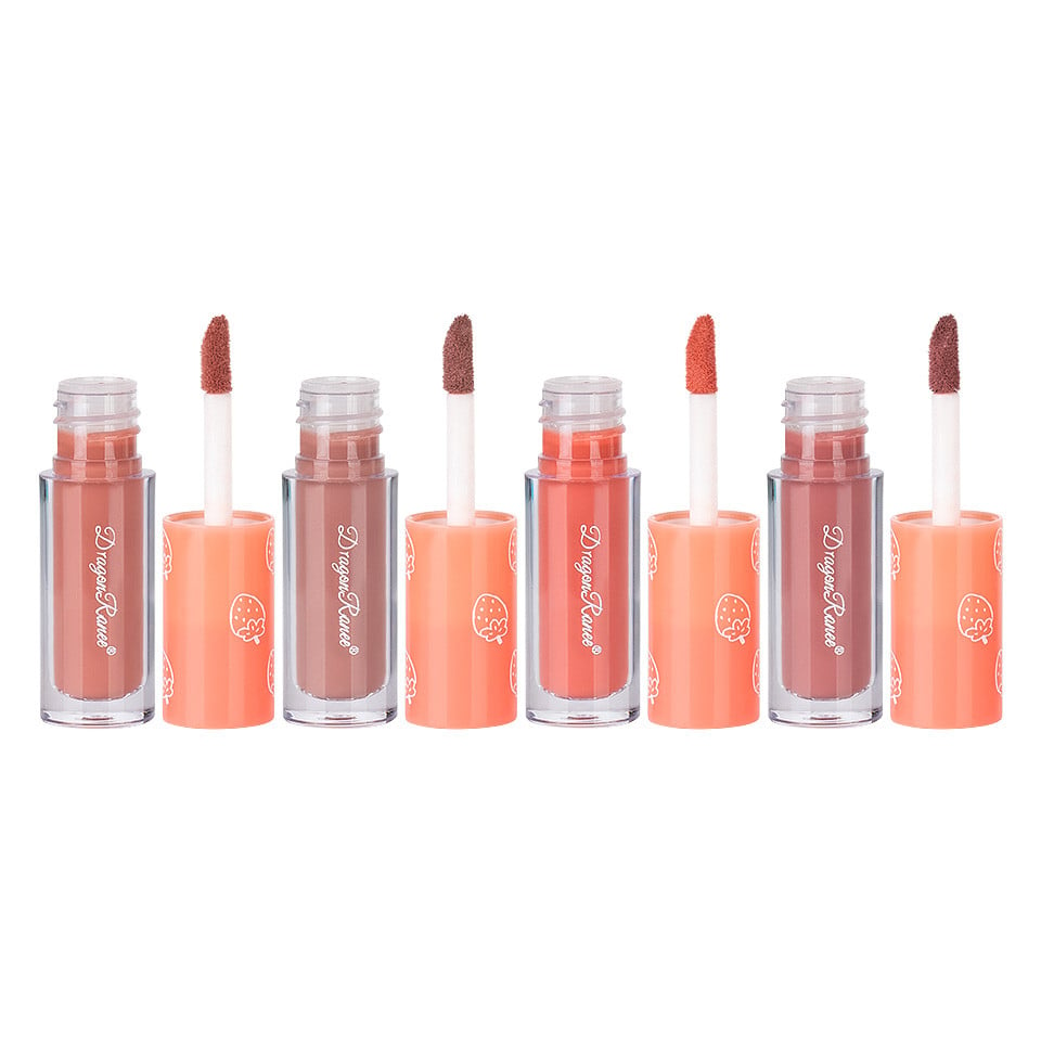 Set 4 Rujuri Lichide Mate Ranee Matte Lipstick, Strawberry, A - 2 | YEO