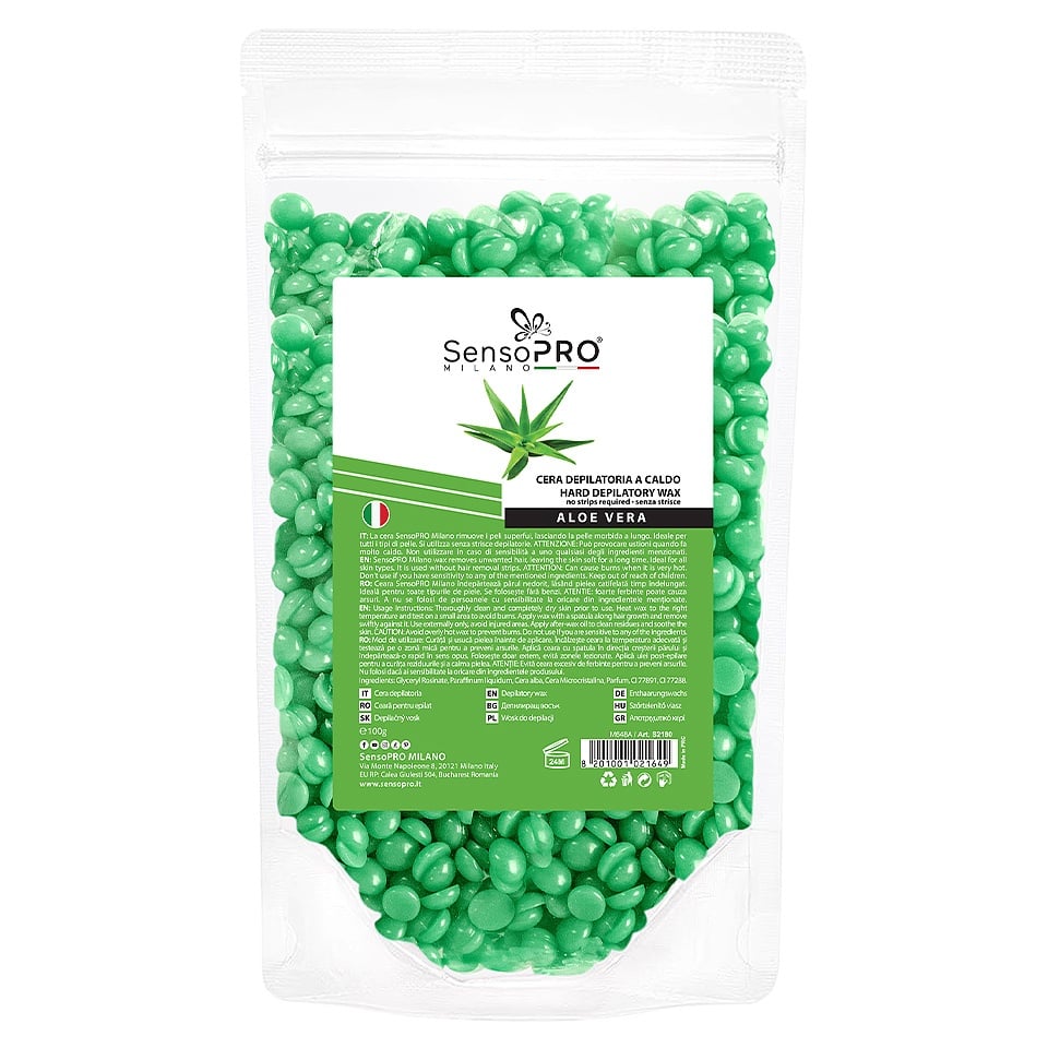 Ceara Epilat Elastica Granule SensoPRO Milano Aloe Vera, 100g