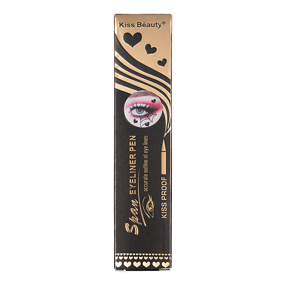 Eyeliner tip Carioca cu Stampila Model Inima, Kiss Beauty #03 - 2 | YEO