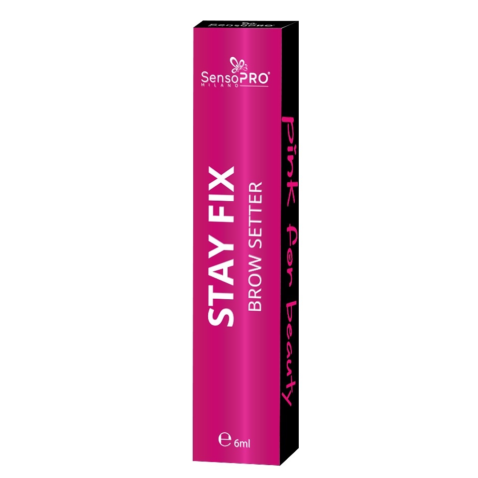 Gel fixare sprancene transparent Stay Fix, SensoPRO Milano - imagine 4