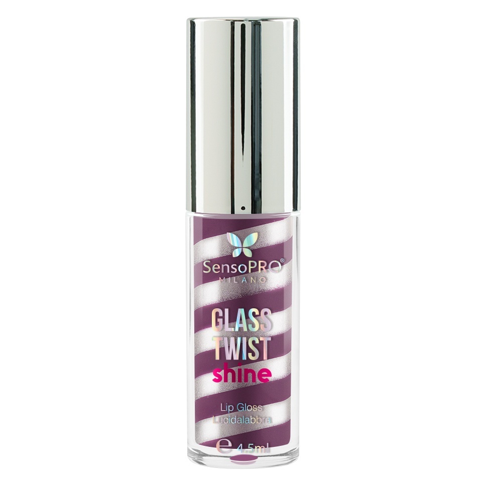 Luciu de buze Glass Twist Shine SensoPRO Milano, Silver Plum - imagine 3
