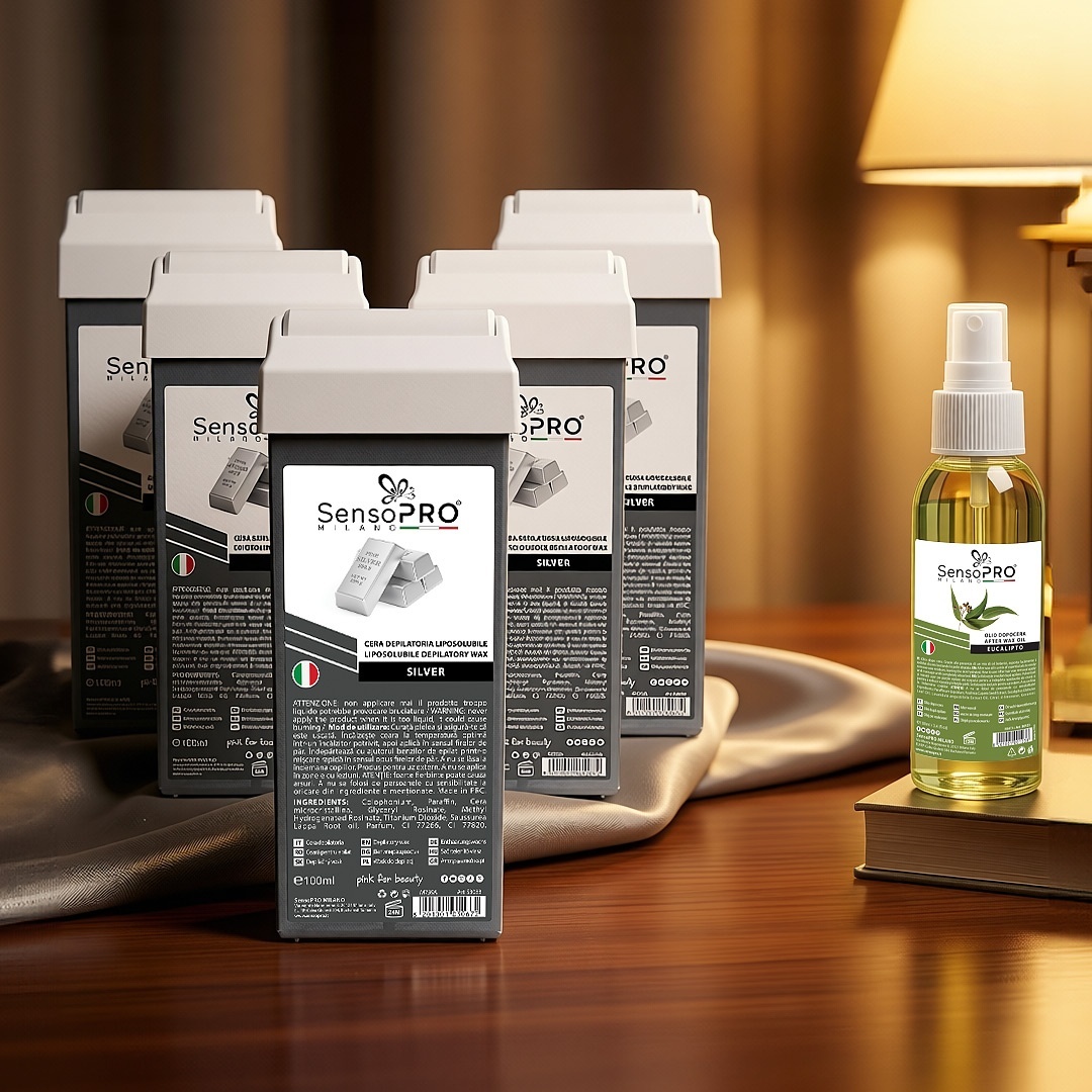 Set 5 Ceara Cartus SensoPRO Milano, Silver 100ml + CADOU - imagine 2