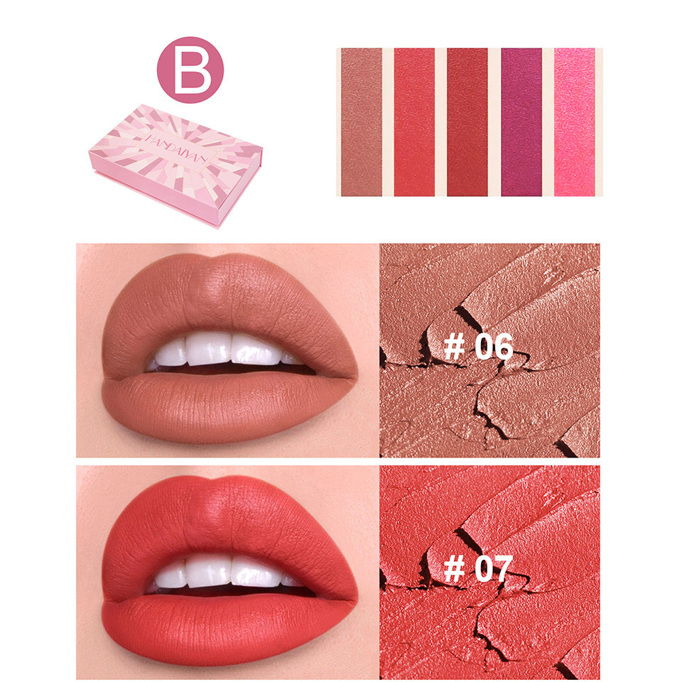 Set 5 Rujuri Lip Stick Handaiyan No-Transfer #B - 1 | YEO