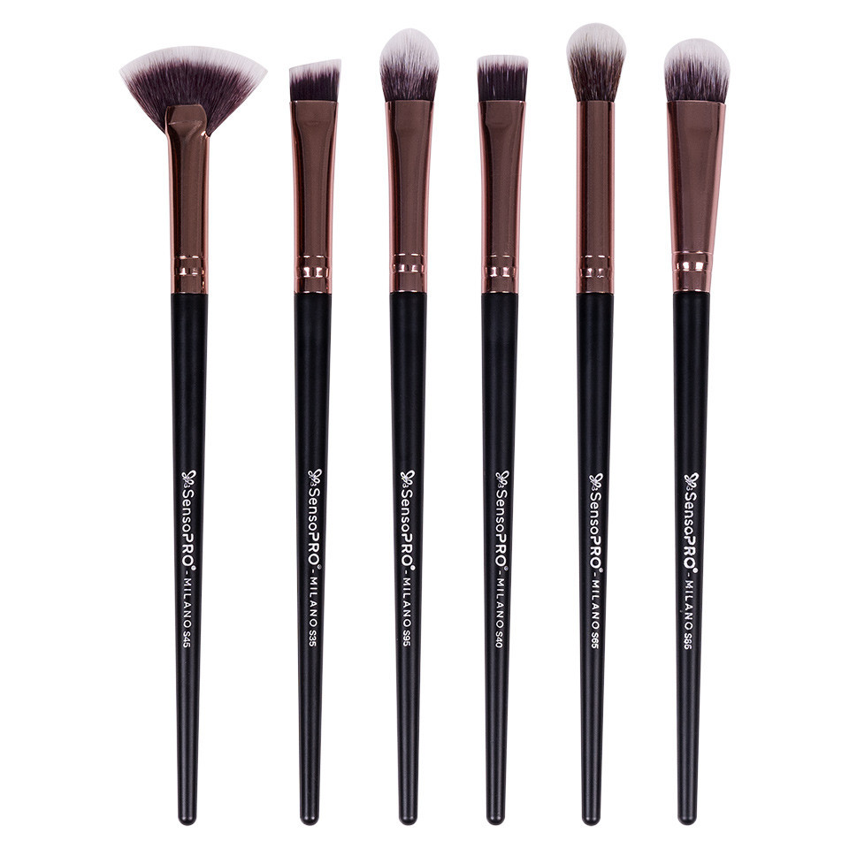 Set 6 pensule machiaj SensoPRO Milano Travel + Cadou SensoPRO Milano