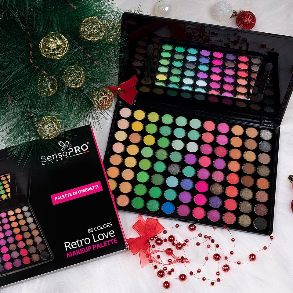 Trusa Farduri Retro Love SensoPRO Milano, 88 culori SensoPRO Milano