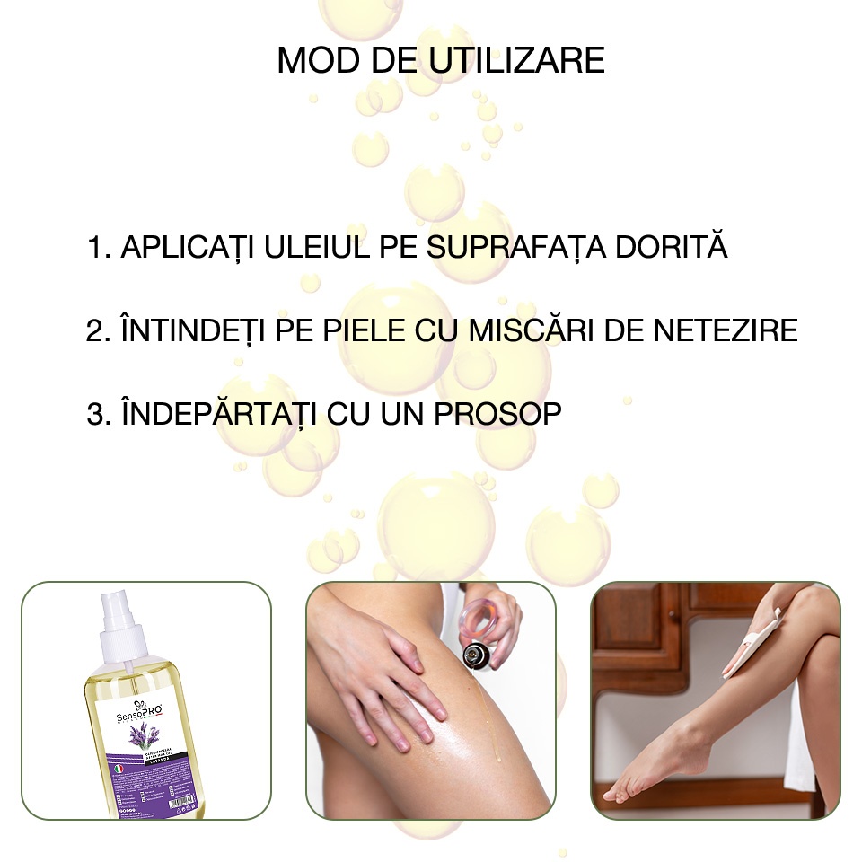 Ulei dupa Epilare cu Lavanda SensoPRO Milano - 250ml - 2 | YEO