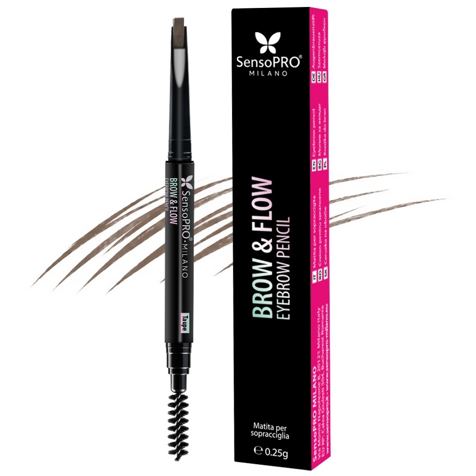 Creion de Sprancene Brow & Flow SensoPRO Milano - Taupe