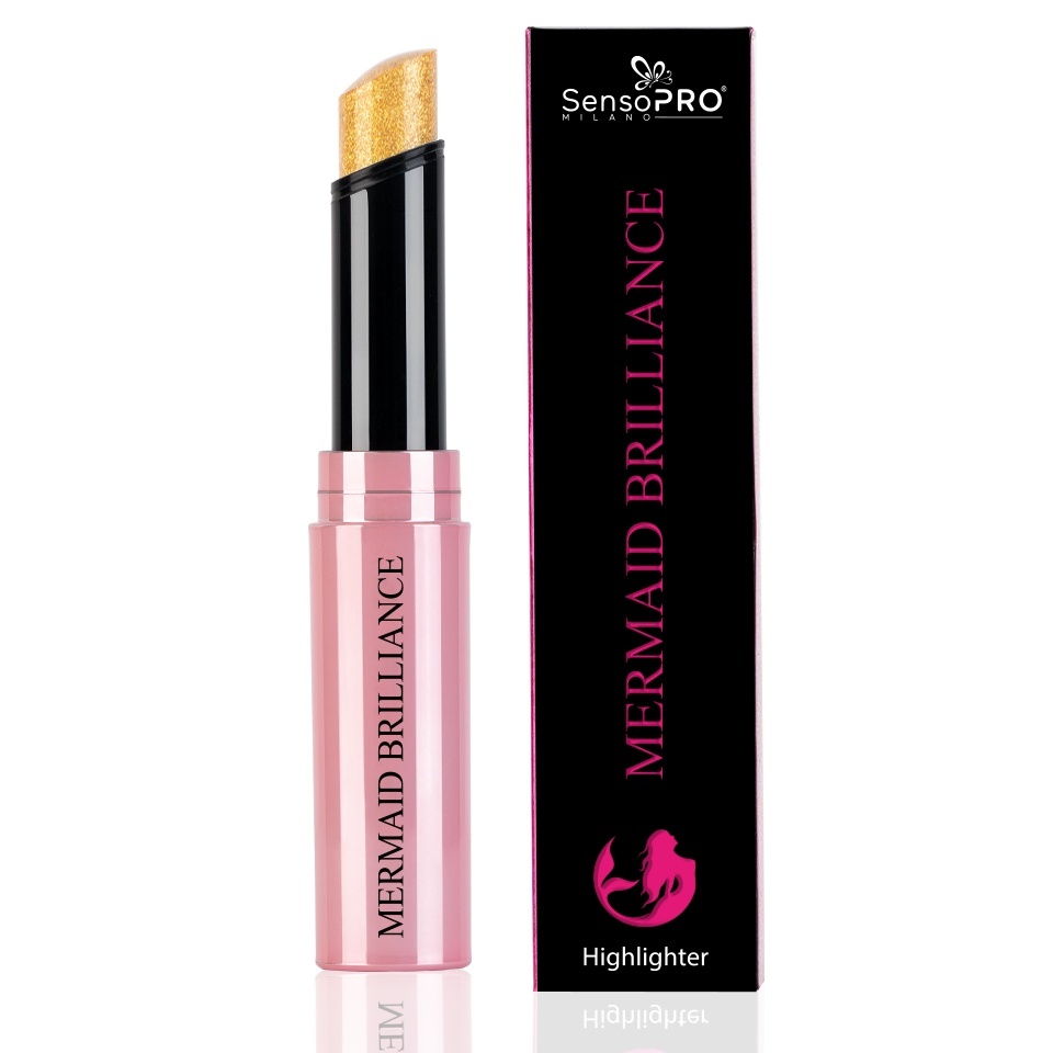 Iluminator Stick Jelly Mermaid Brilliance - SensoPRO Milano, Golden Glow - 2 | YEO