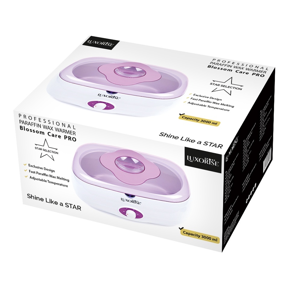Incalzitor Parafina Blossom Care Pro - LUXORISE 3000ml, Roz - imagine 6