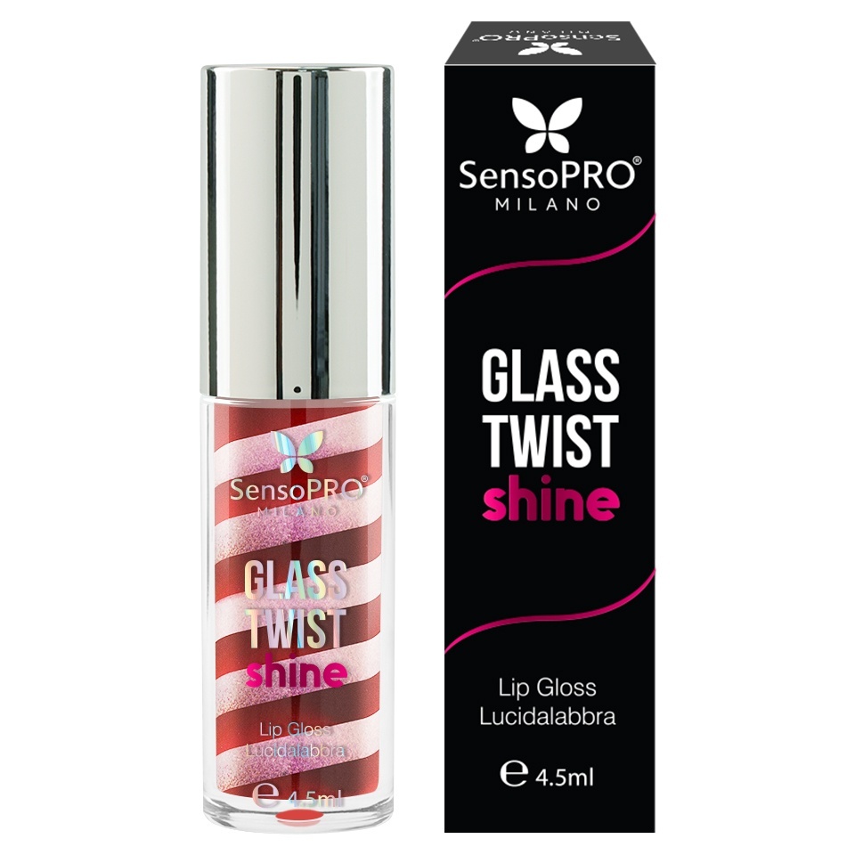 Luciu de buze Glass Twist Shine SensoPRO Milano, Black Cherry - imagine 5