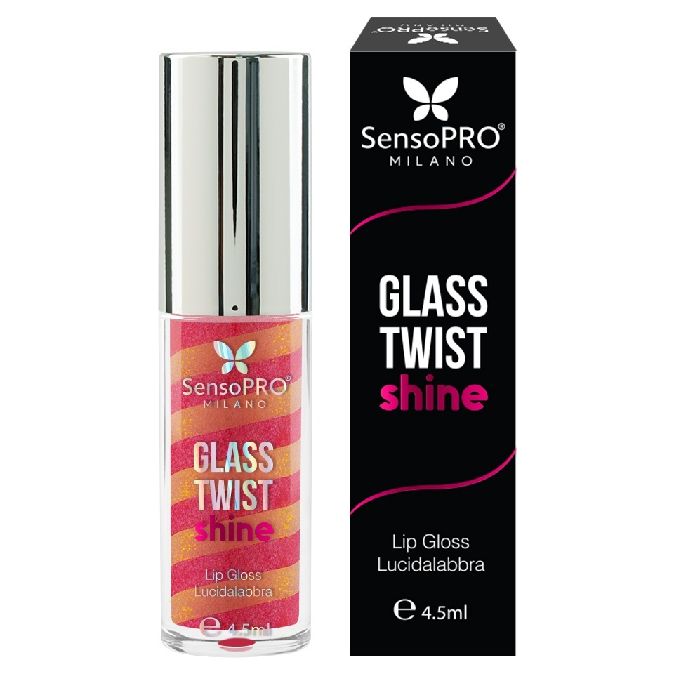 Luciu de buze Glass Twist Shine SensoPRO Milano, Yell Pink - imagine 5