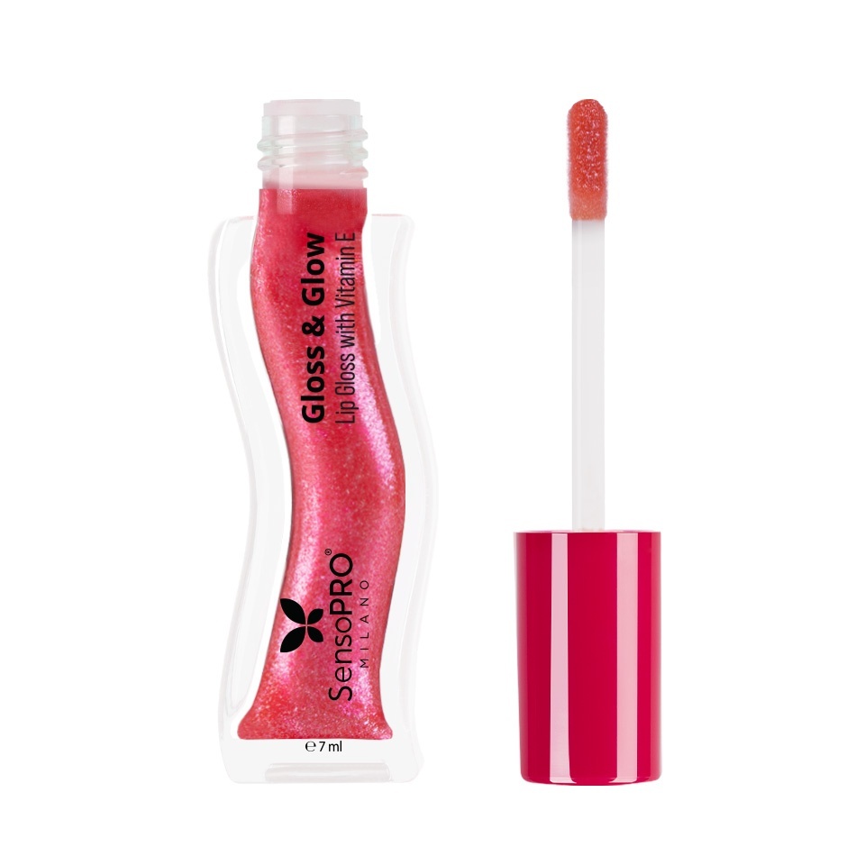 Luciu de Buze Gloss & Glow SensoPRO Milano - Cherry Shine — imaginea 4