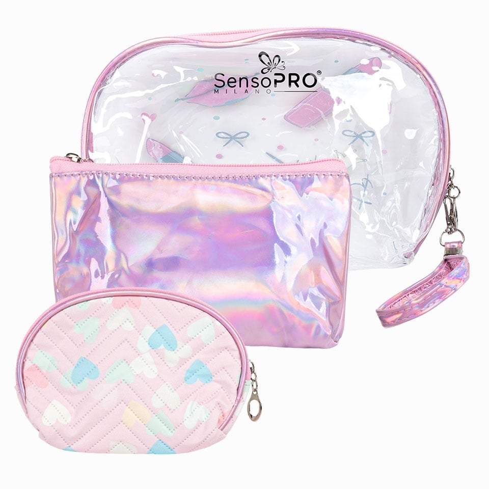 Portfard Cosmetice SensoPRO Milano - Holiday Princess, set 3 buc - 1 | YEO