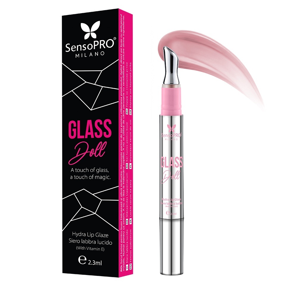 Ser stralucitor buze Glass Doll SensoPRO Milano, Berry Couture - imagine 2