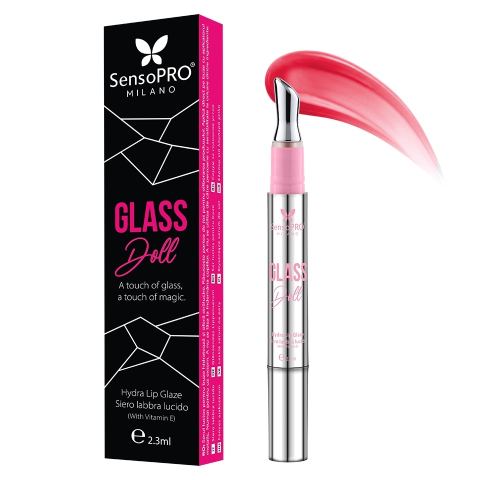 Ser stralucitor buze Glass Doll SensoPRO Milano, Syrup - imagine 2