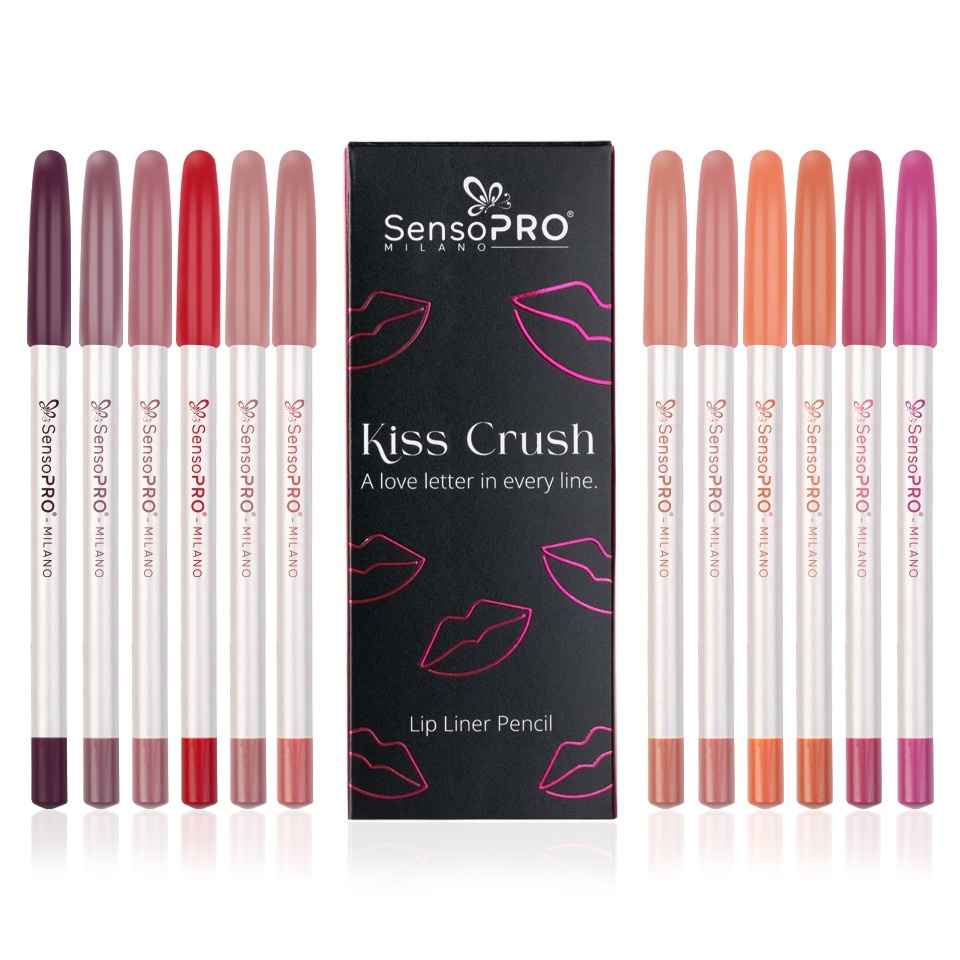 Set 12 Creioane de Buze Kiss Crush, SensoPRO Milano SensoPRO Milano