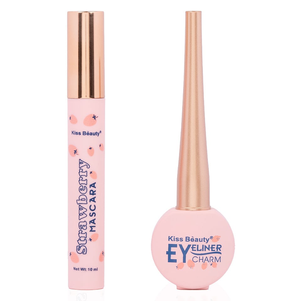 Set 2 in 1 Mascara & Eyeliner Strawberry Kiss Beauty - 1 | YEO