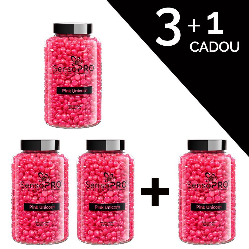 Set 3+1 Gratuit Ceara Epilat Elastica Premium SensoPRO Milano Pink Unicorn, 400g