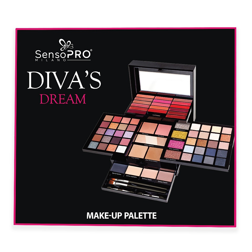 Trusa Machiaj Multifunctionala Diva\'s Dream Box, SensoPRO Milano - 1 | YEO